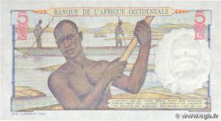 5 Francs FRENCH WEST AFRICA  1943 P.36 fVZ