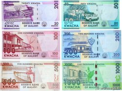 20 au 1000 Kwacha Lot MALAWI  2020 P.63 au P.67 FDC