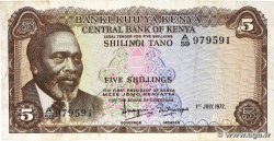 5 Shillings KENYA  1972 P.06c F