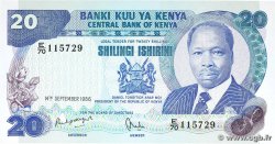 20 Shillings KENYA  1986 P.21e AU-