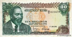 10 Shillings KENIA  1976 P.12b BC