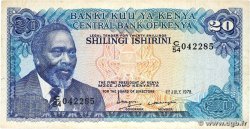 20 Shillings KENIA  1978 P.17 S