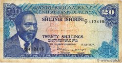 20 Shillings KENYA  1977 P.13d G