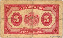 5 Francs LUXEMBOURG  1944 P.43b B