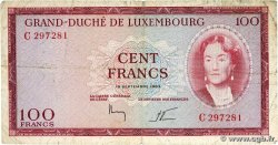 100 Francs LUSSEMBURGO  1963 P.52a B