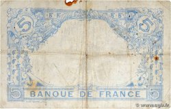 5 Francs BLEU FRANCIA  1916 F.02.37 q.MB