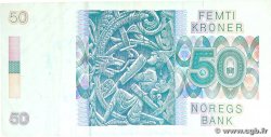 50 Kroner NORVÈGE  1990 P.42e VF