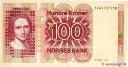 100 Kroner NORWAY  1989 P.43d F+