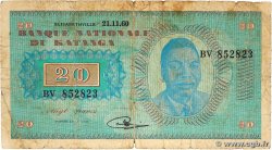 20 Francs KATANGA  1960 P.06a B