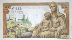 1000 Francs DÉESSE DÉMÉTER FRANCE  1943 F.40.17 XF