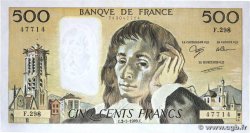 500 Francs PASCAL FRANKREICH  1989 F.71.41 fVZ