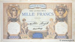 1000 Francs CÉRÈS ET MERCURE FRANCE  1933 F.37.08 TB