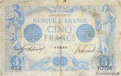 5 Francs BLEU FRANCE  1915 F.02.31