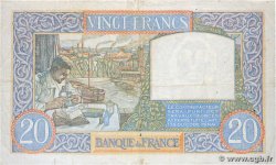 20 Francs TRAVAIL ET SCIENCE FRANCE  1939 F.12.01 B