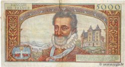 5000 Francs HENRI IV FRANCIA  1957 F.49.02 q.BB