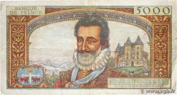 5000 Francs HENRI IV FRANCIA  1957 F.49.02 q.BB