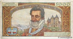 5000 Francs HENRI IV FRANCIA  1957 F.49.02 q.BB