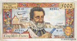 5000 Francs HENRI IV FRANKREICH  1957 F.49.03