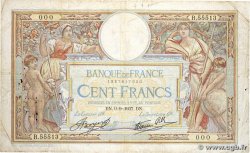 100 Francs LUC OLIVIER MERSON type modifié Numéro spécial FRANCIA  1937 F.25.01