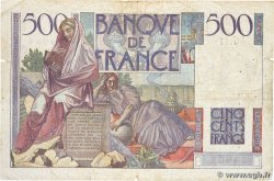 500 Francs CHATEAUBRIAND FRANCE  1945 F.34.01 B+
