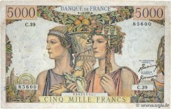 5000 Francs TERRE ET MER FRANCE  1951 F.48.03