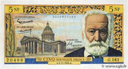 5 Nouveaux Francs VICTOR HUGO FRANCE  1965 F.56.21 F+