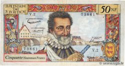 50 Nouveaux Francs HENRI IV FRANCE  1959 F.58.01