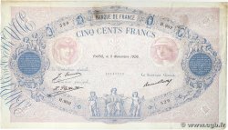 500 Francs BLEU ET ROSE FRANKREICH  1926 F.30.29 fSS