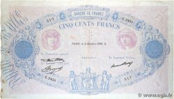 500 Francs BLEU ET ROSE FRANCE  1936 F.30.37