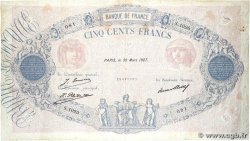 500 Francs BLEU ET ROSE FRANKREICH  1927 F.30.30 SGE