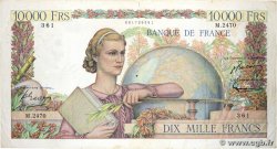 10000 Francs GÉNIE FRANÇAIS FRANCIA  1952 F.50.57