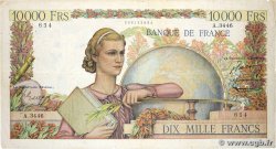 10000 Francs GÉNIE FRANÇAIS FRANCE  1952 F.50.61