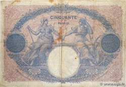 50 Francs BLEU ET ROSE FRANCE  1916 F.14.29 G