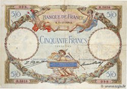 50 Francs LUC OLIVIER MERSON FRANCIA  1929 F.15.03