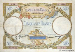 50 Francs LUC OLIVIER MERSON type modifié FRANKREICH  1932 F.16.03 SGE