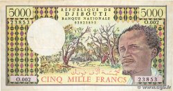 5000 Francs DJIBOUTI  1991 P.38c