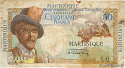 50 Francs Belain d Esnambuc MARTINIQUE  1946 P.30a