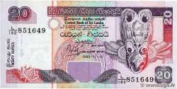 20 Rupees SRI LANKA  1995 P.109a VF+