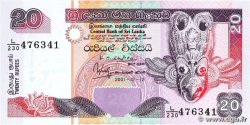 20 Rupees SRI LANKA  2001 P.109b et P.110c NEUF