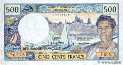 500 Francs POLYNESIA, FRENCH OVERSEAS TERRITORIES  1992 P.01b F