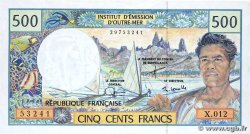 500 Francs FRENCH PACIFIC TERRITORIES  2000 P.01e VF+