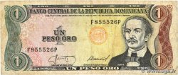 1 Peso Oro DOMINICAN REPUBLIC  1987 P.126b VG