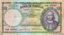 20 Escudos PORTUGAL  1959 P.153b RC+