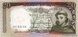 20 Escudos PORTUGAL  1964 P.167b SUP