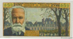 5 Nouveaux Francs VICTOR HUGO FRANCE  1961 F.56.09 XF