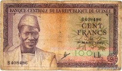 100 Francs GUINEA  1960 P.13a B