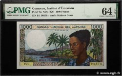 1000 Francs COMOROS  1976 P.08a UNC-