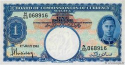 1 Dollar MALAYA  1941 P.11 UNC-