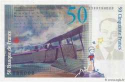 50 Francs SAINT-EXUPÉRY Épreuve FRANCIA  1984 NE.1989 FDC