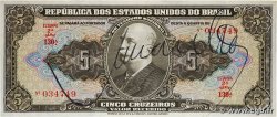 5 Cruzeiros BRAZIL  1950 P.142 UNC-